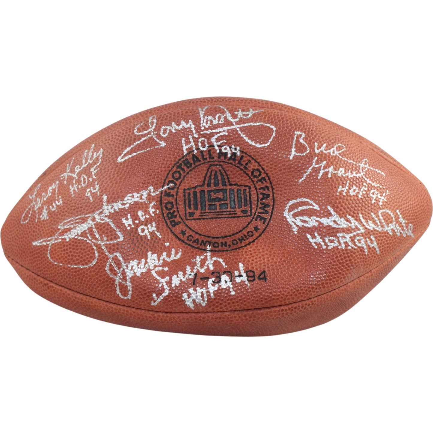 NFL Hall of Fame Class of 1994 Multi-Signed Autographed Football