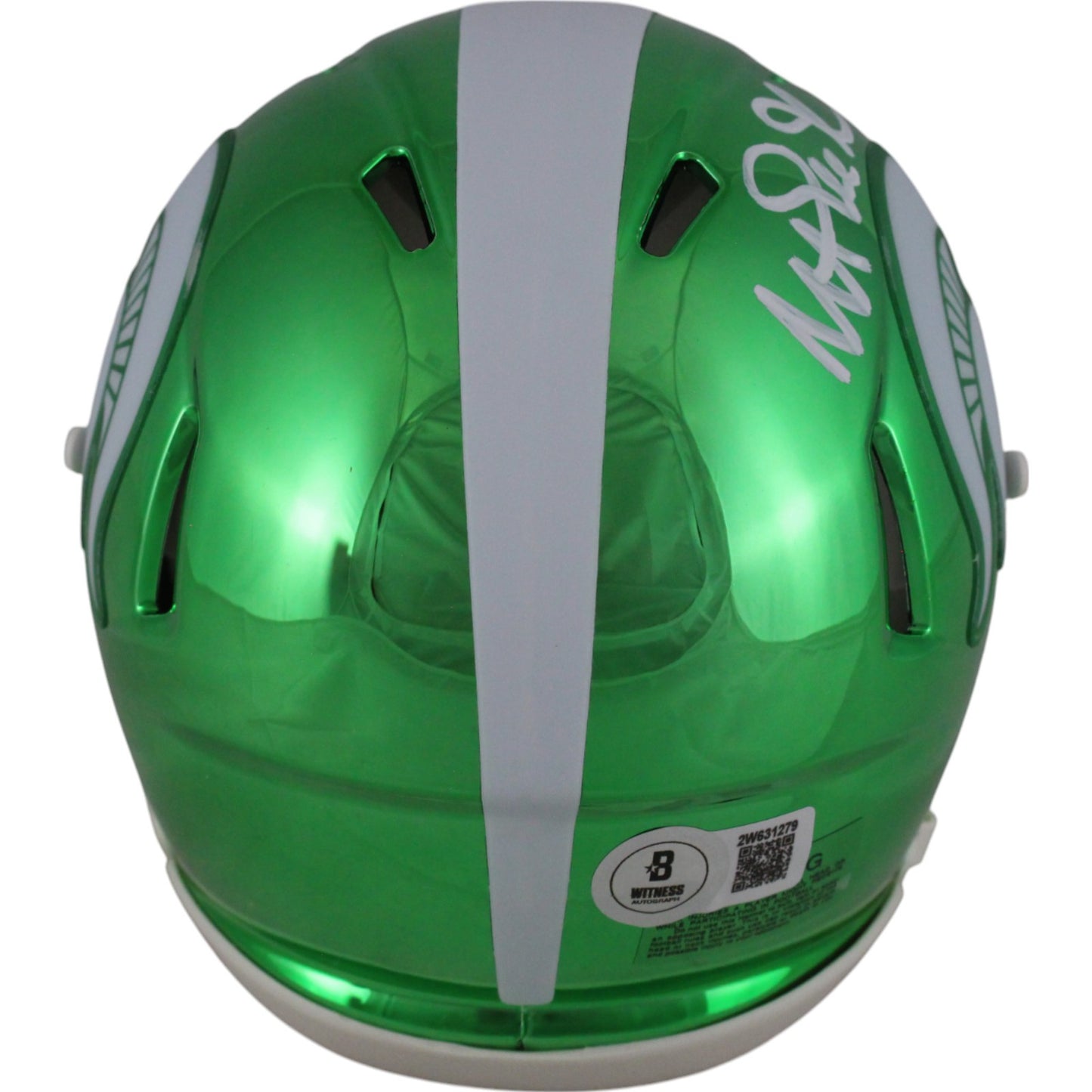 Magic Johnson Autographed Michigan State Spartans Chrome Mini Helmet