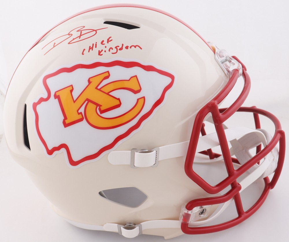 Dwayne Bowe Signed Kansas City Chiefs Retro Full Size Helmet