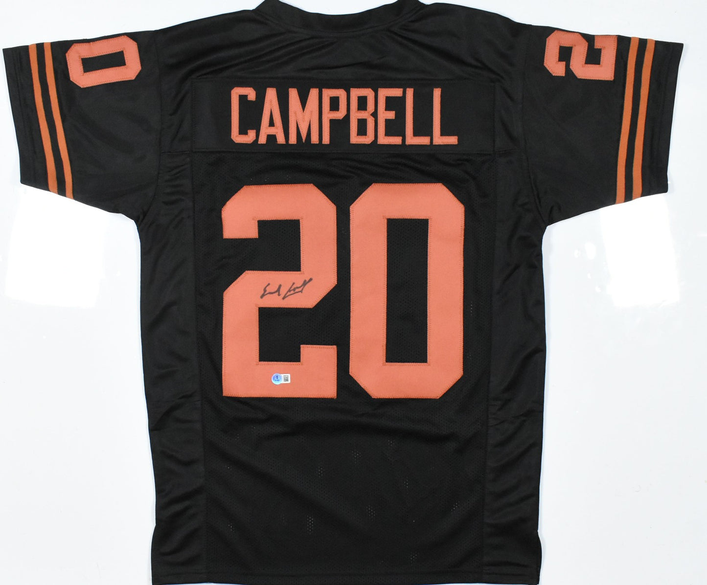 Earl Campbell Autographed Black Custom College Style Jersey