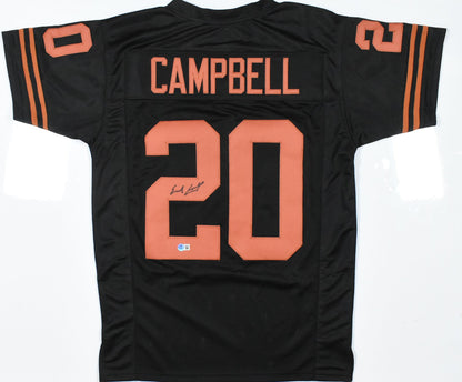 Earl Campbell Autographed Black Custom College Style Jersey