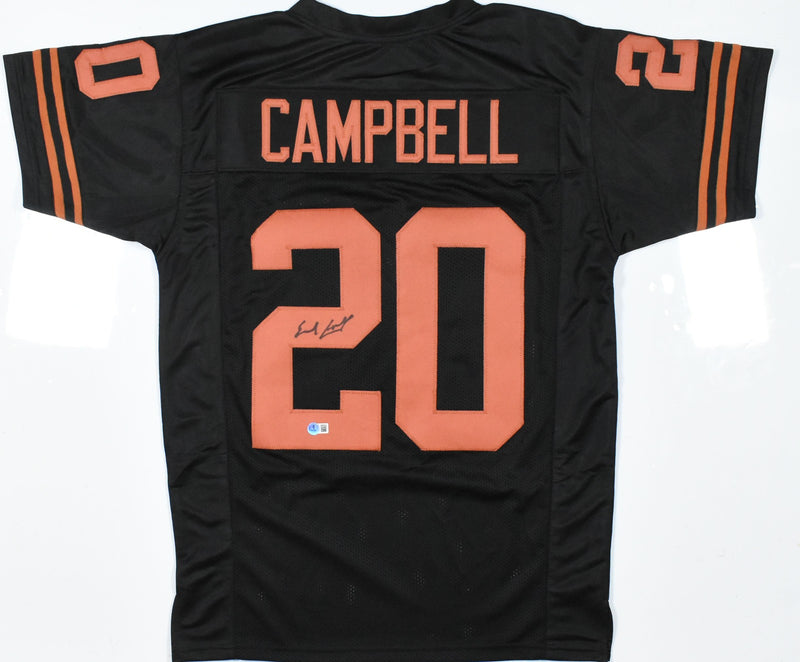 Earl Campbell Autographed Black Custom College Style Jersey
