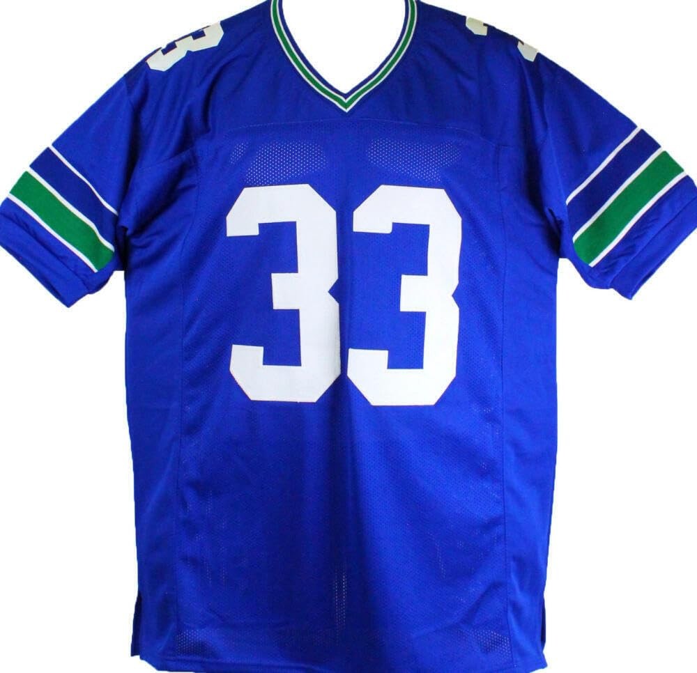 Jamal Adams Autographed Blue Custom Jersey