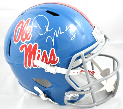 DK Metcalf Autographed Ole Miss Rebels Full Size Speed Helmet