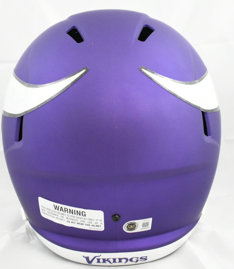 Justin Jefferson Signed Minnesota Vikings Full Size Speed Helmet