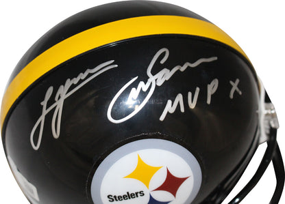 Lynn Swann Signed Pittsburgh Steelers VSR4 Mini Helmet "SB X MVP"