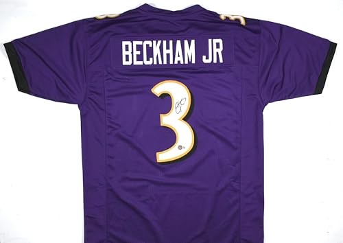 Odell Beckham Jr. Autographed Baltimore Ravens Style Purple Jersey