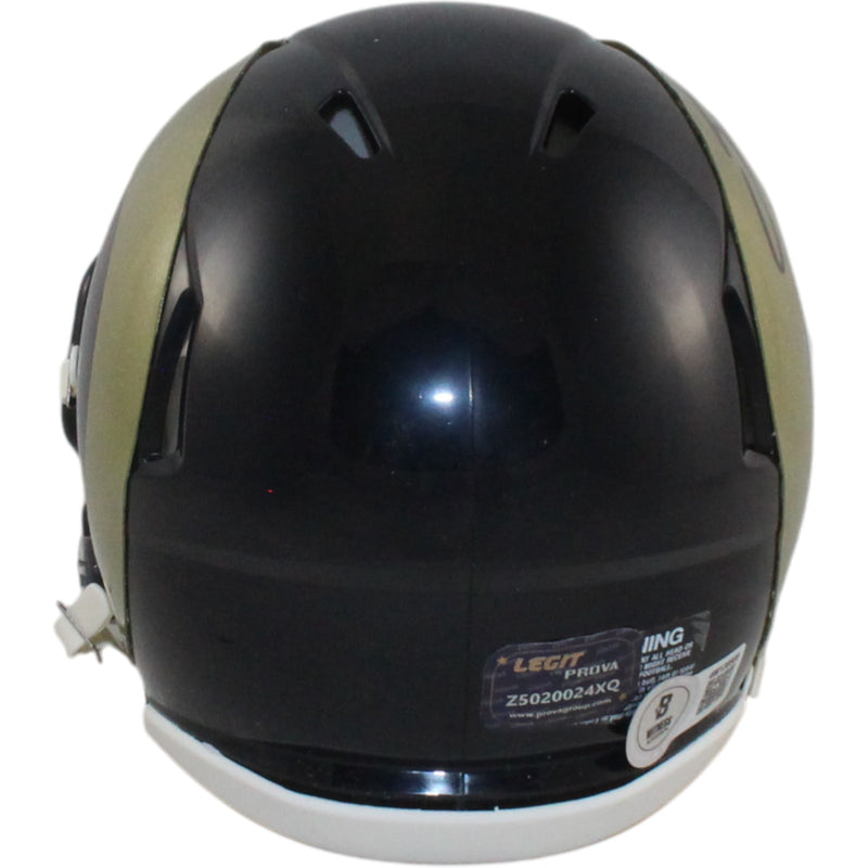 Sam Bradford Signed St. Louis Rams Mini Helmet 2010 ROY Inscription BAS