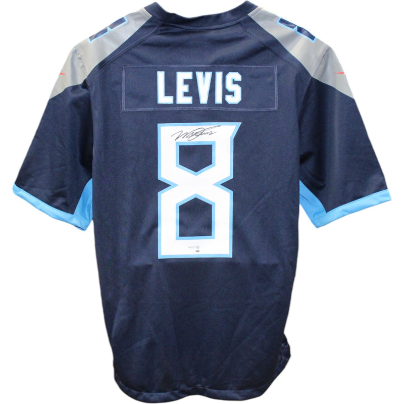 Will Levis Autographed Tennessee Titans Nike Dark Blue Jersey