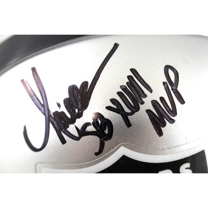 Fred Biletnikoff, Jim Plunkett & Marcus Allen Signed Raiders Mini Helmet