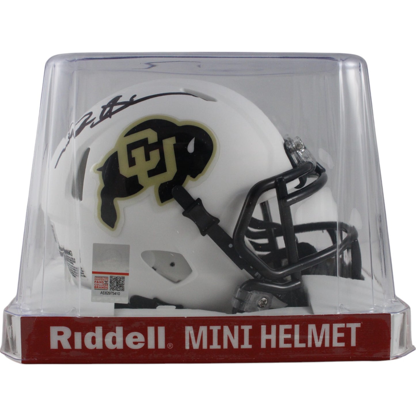 Deion Sanders Autographed Colorado Buffaloes White Speed Mini Helmet