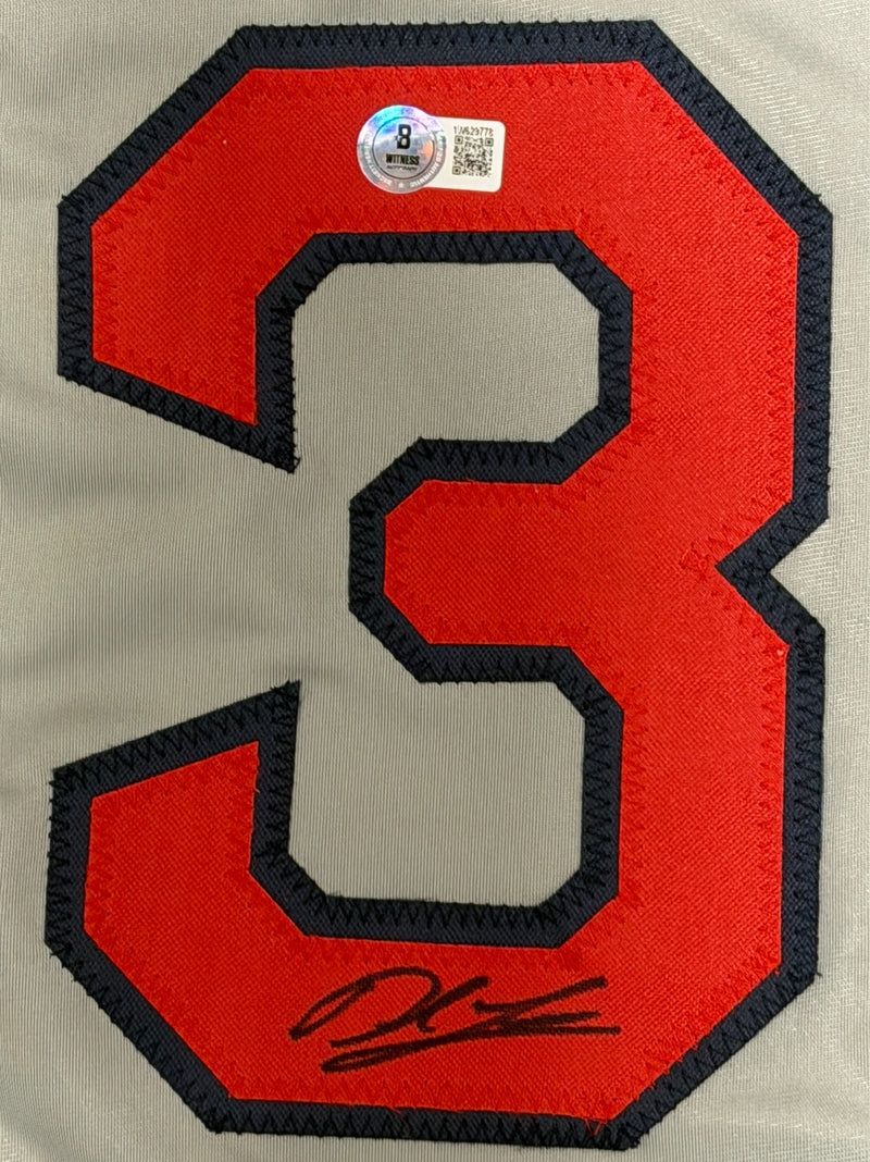 Derek Lowe Signed Boston Red Sox Custom Jersey BAS COA