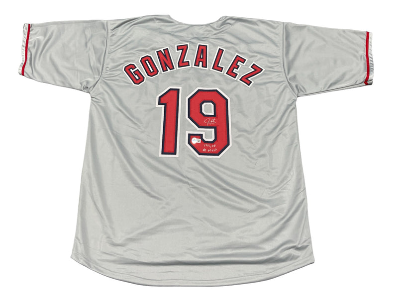 Juan Gonzalez Signed Texas Rangers Custom Jersey (96, 98 AL MVP)