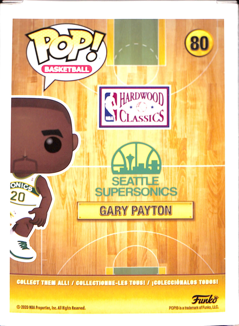 Gary Payton Seattle Super Sonics Signed Funko Pop! (Beckett COA)