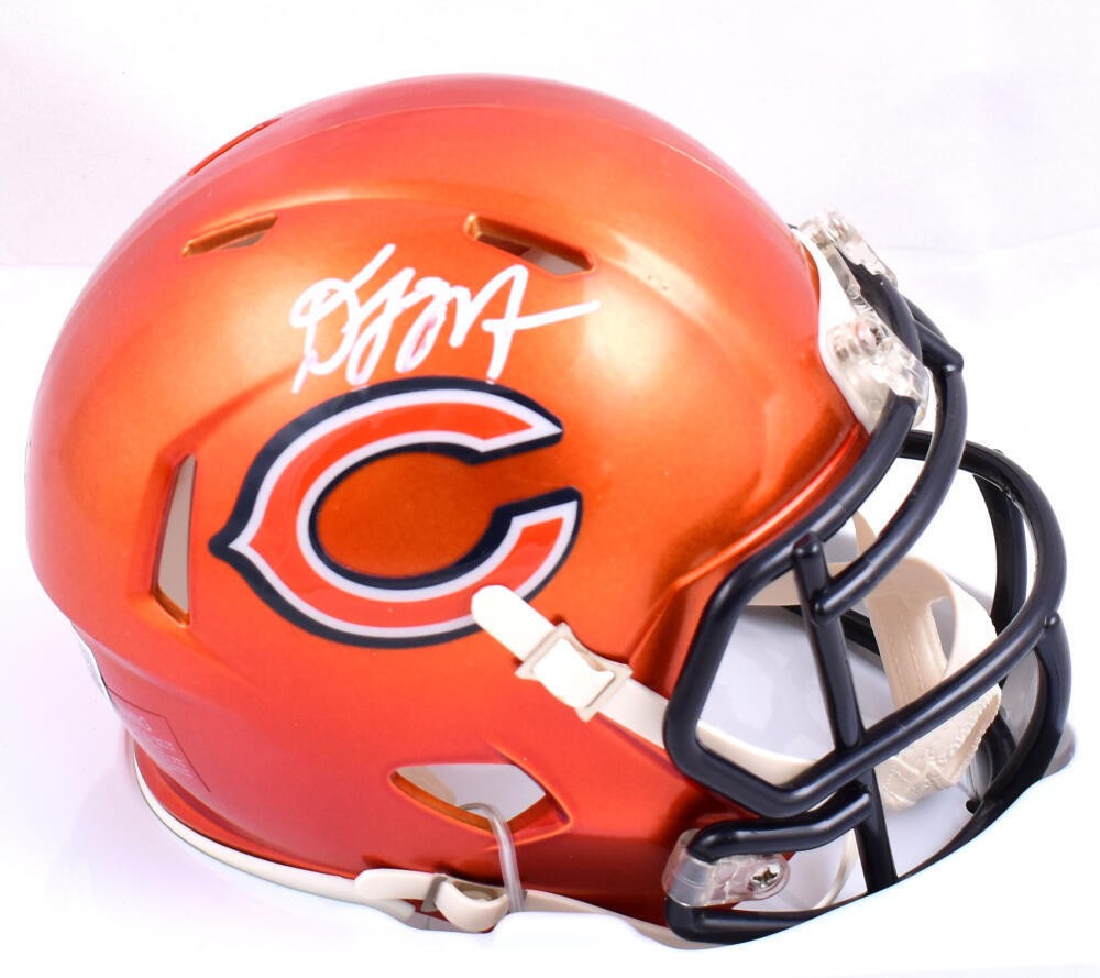 DJ Moore Signed Chicago Bears Flash Speed Mini Helmet