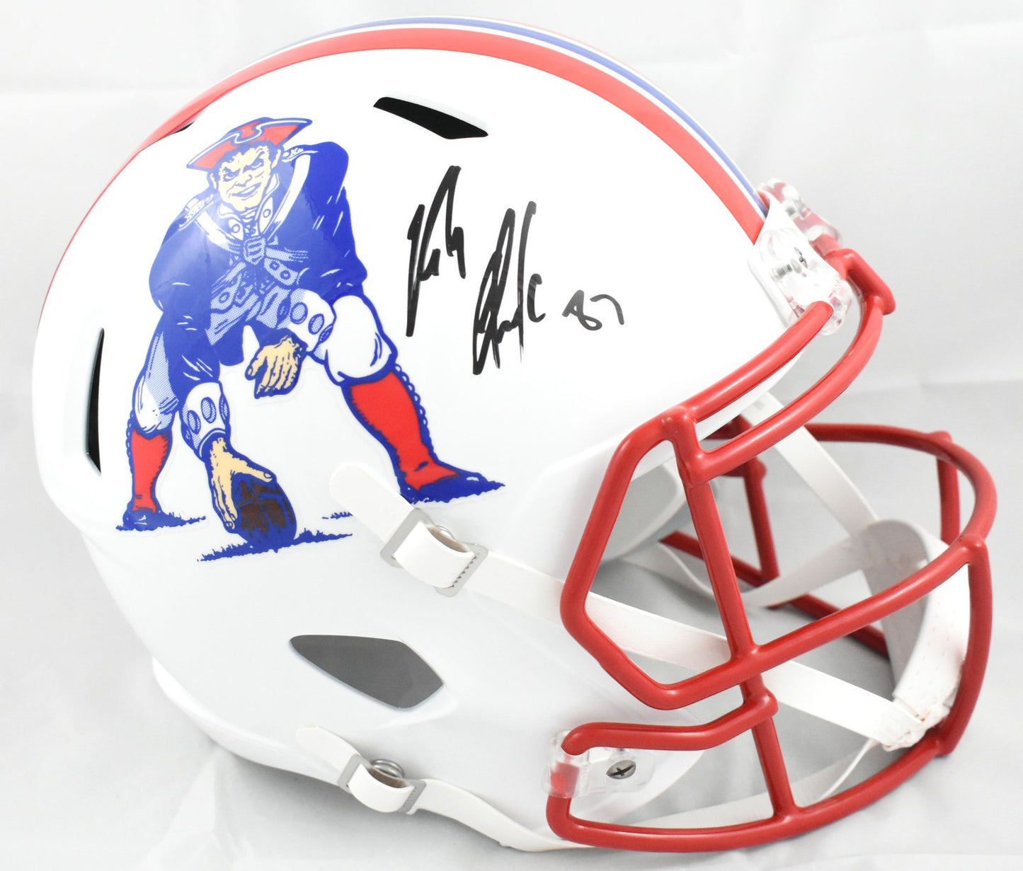 Rob Gronkowski Full Size Helmet - New England Patriots 1990-1992 Throwback