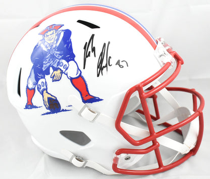 Rob Gronkowski Full Size Helmet - New England Patriots 1990-1992 Throwback