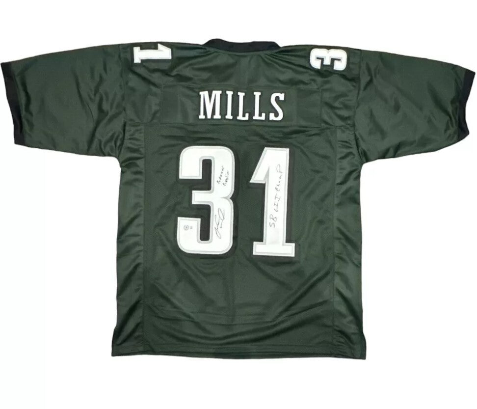 Jalen Mills Signed Philadelphia Eagles Custom Jersey (SB & GG Inscribed) BAS