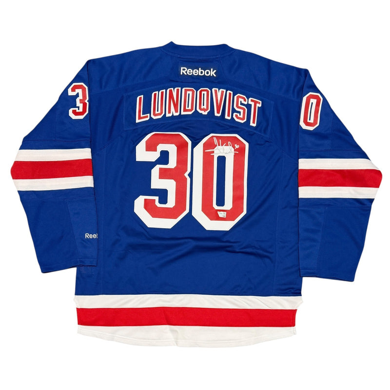 Henrik Lundqvist Signed New York Rangers Reebok Jersey
