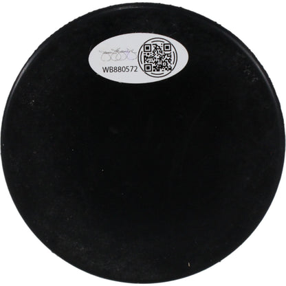 Angela Ruggiero Autographed Hockey Hall of Fame Logo Puck