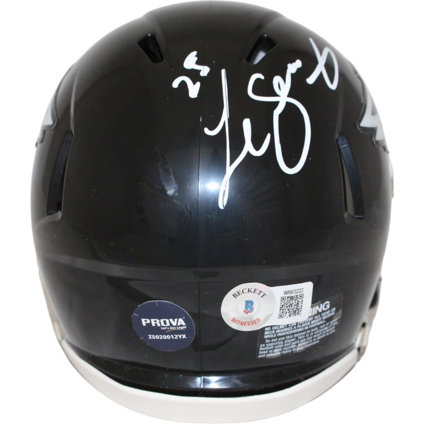 LeSean McCoy Signed Philadelphia Eagles 2022 Alternate Mini Helmet Beckett