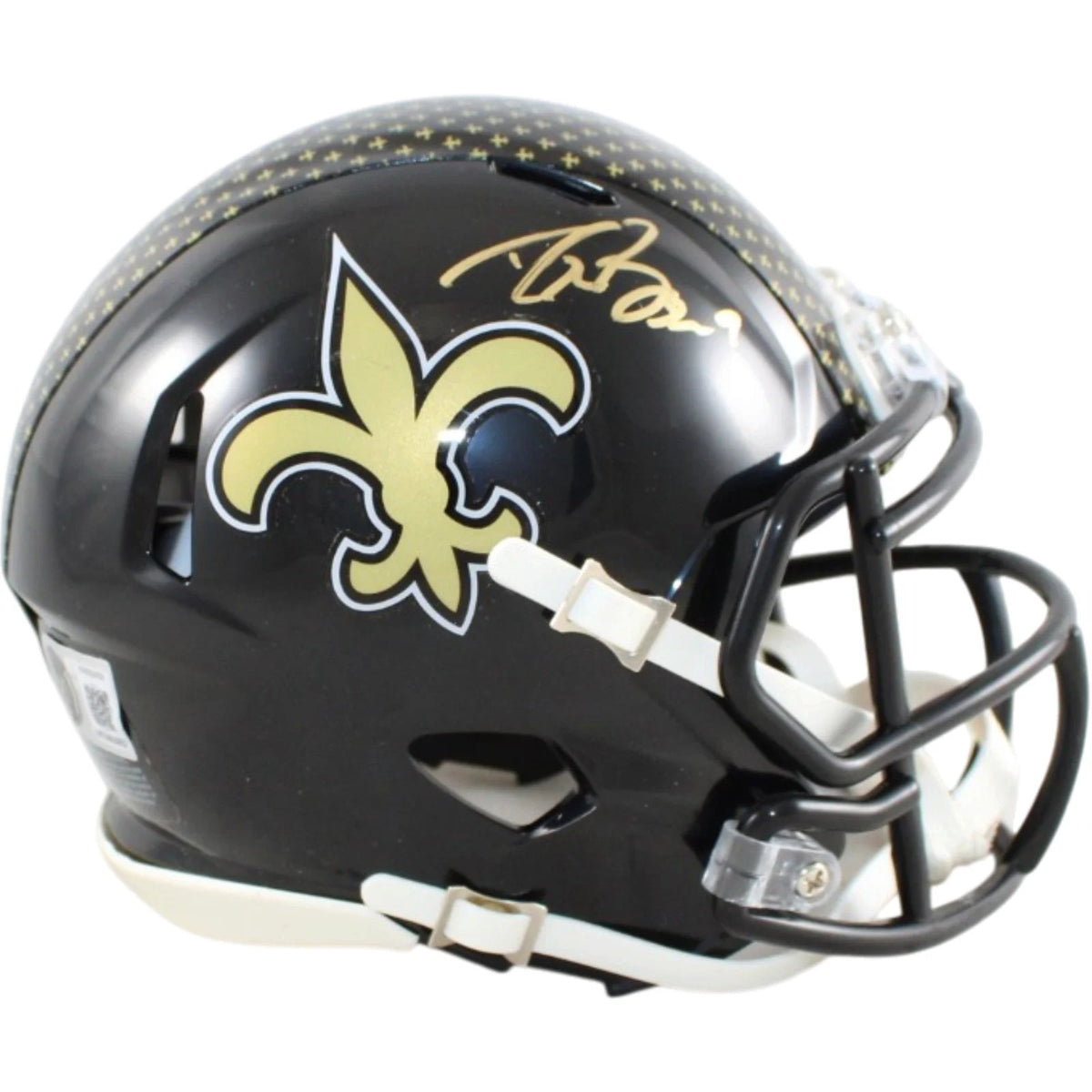 Drew Brees Signed New Orleans Saints 2022 Alternate Mini Helmet