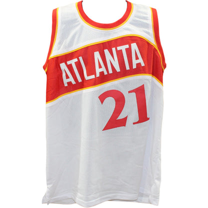 Dominique Wilkins Autographed Pro Style Basketball Jersey