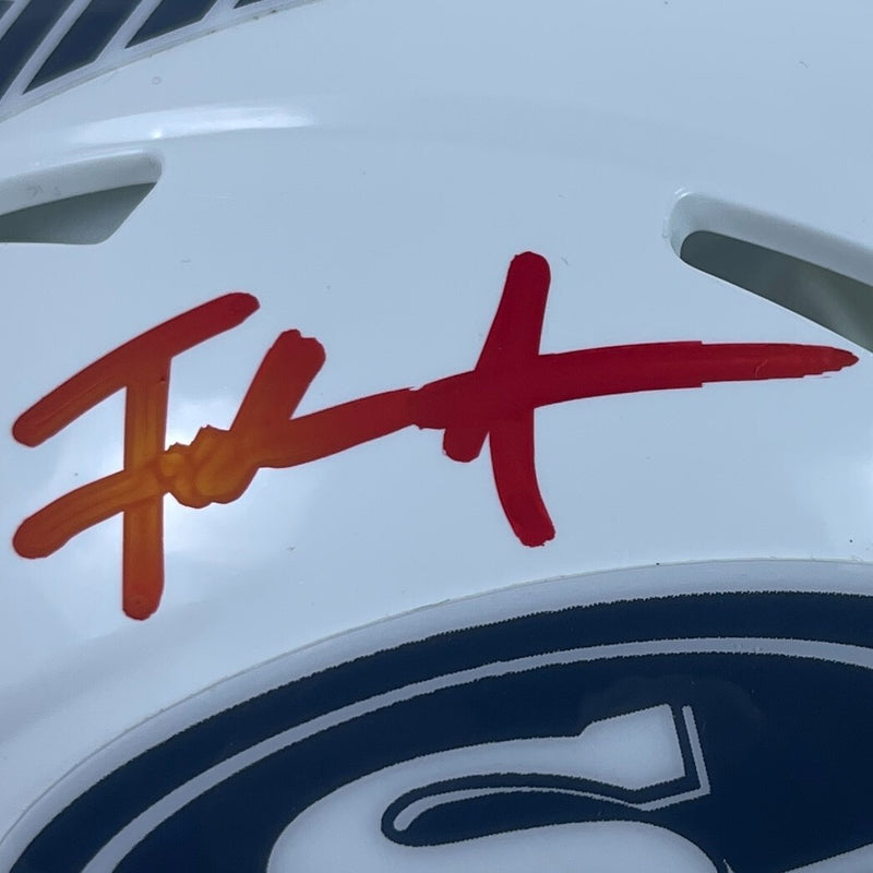 Frank Gore San Francisco 49ers Signed Salute to Service Mini Helmet