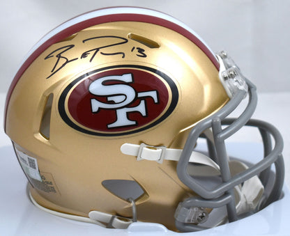 Brock Purdy Signed San Francisco 49ers Black Mini Helmet