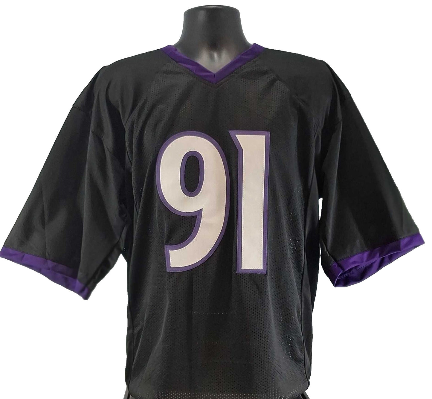 Trey Hendrickson Autographed Baltimore Ravens Black Custom Jersey