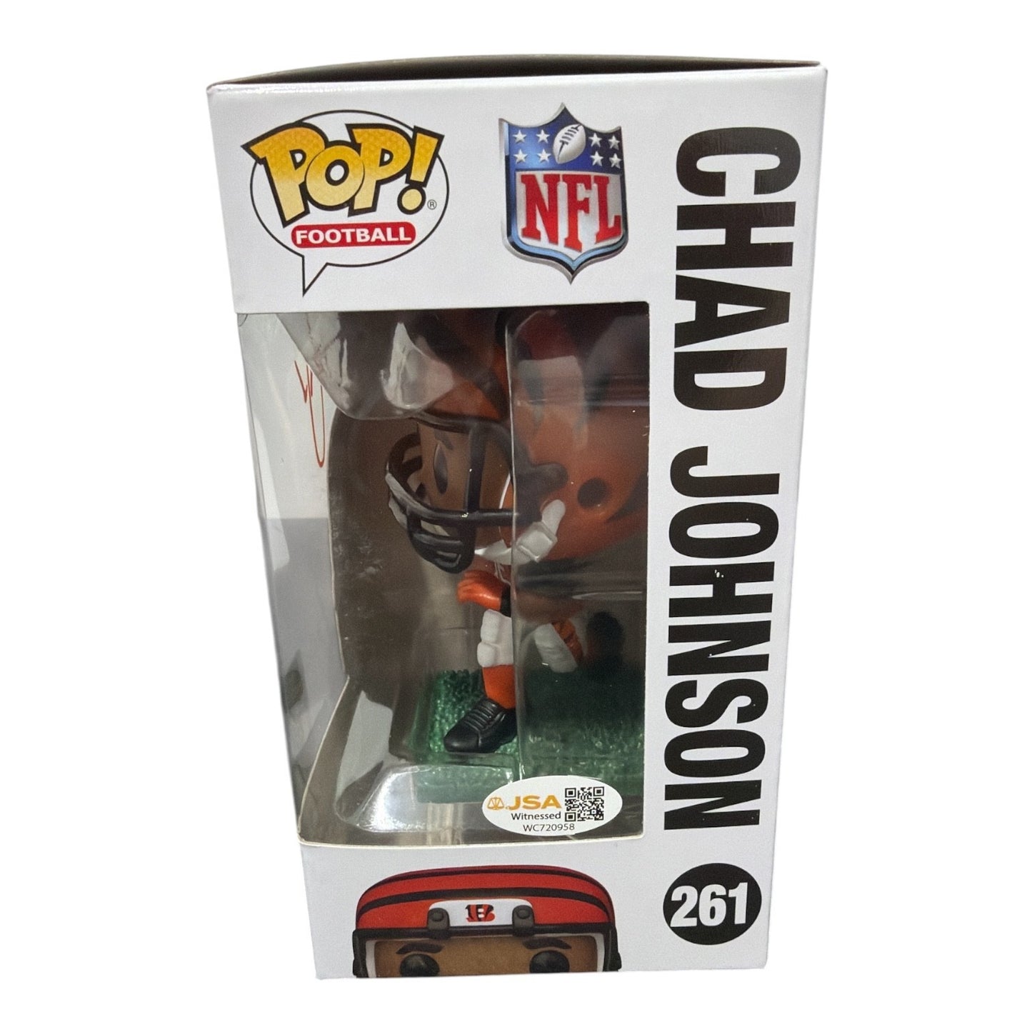 Chad Johnson Signed Cincinnati Bengals Funko Pop #261