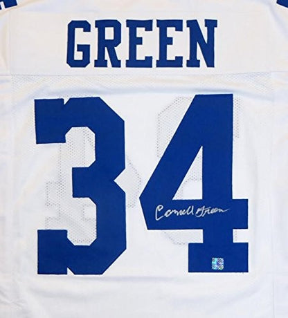 Cornell Green Signed Dallas Cowboys Custom White Football Jersey