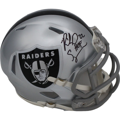 Richard Seymour Signed Las Vegas Raiders Mini Helmet (HOF Inscription)