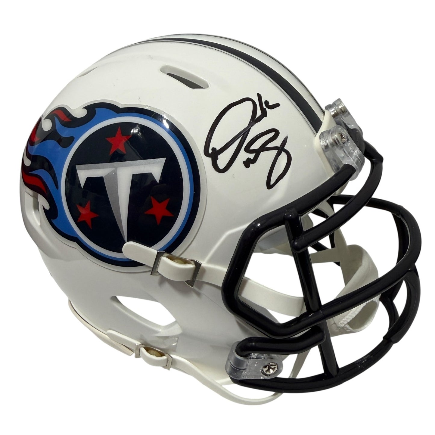 Derrick Mason Signed Tennessee Titans Speed Mini Helmet