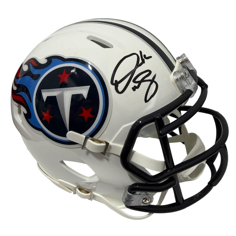 Derrick Mason Signed Tennessee Titans Speed Mini Helmet