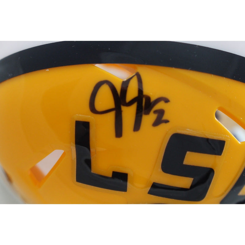 Justin Jefferson Signed LSU Tigers Mini Helmet