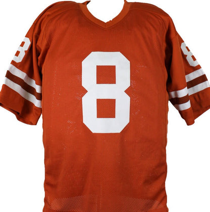 Jordan Shipley Signed Texas Longhorns Style Custom Jersey - "Hook Em"