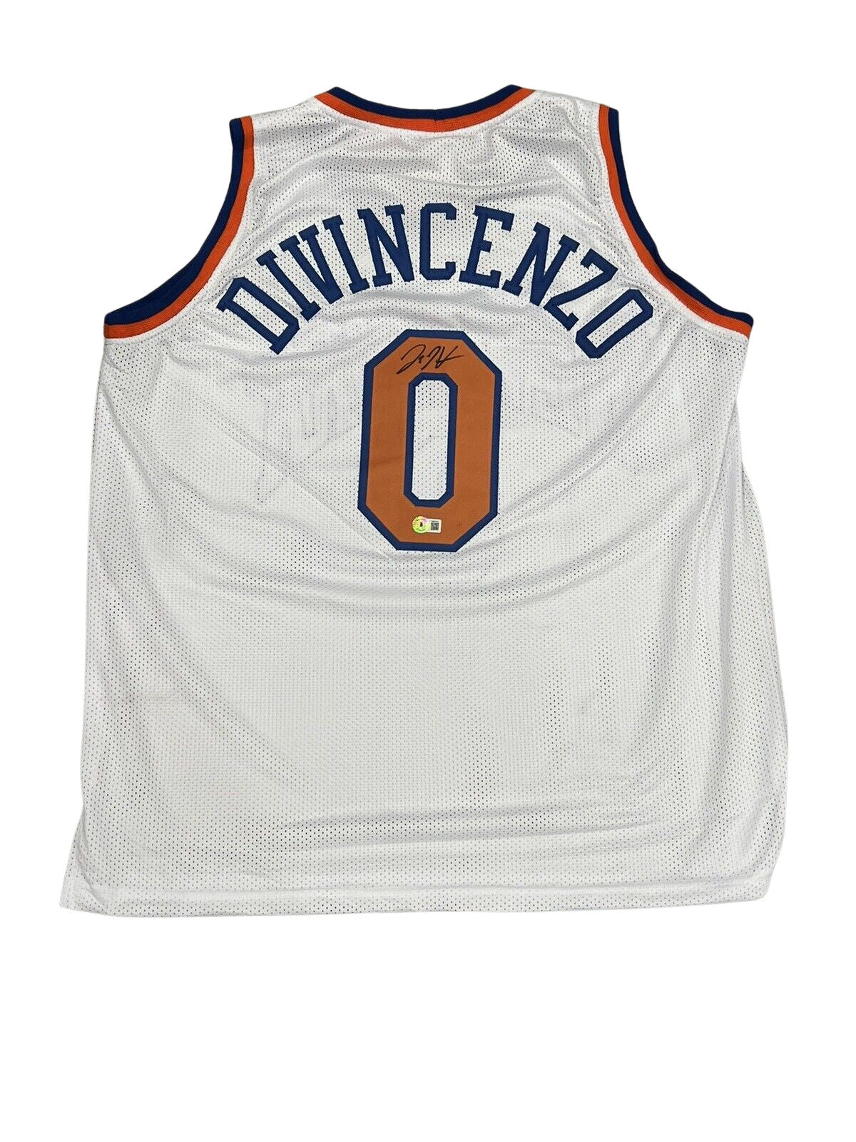 Donte DiVincenzo New York Knicks Signed Custom Jersey Beckett BAS COA