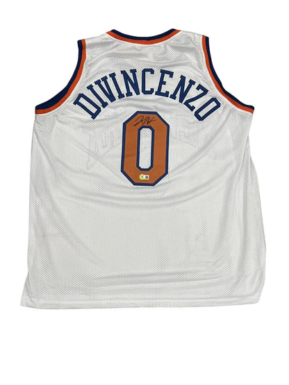 Donte DiVincenzo New York Knicks Signed Custom Jersey Beckett BAS COA
