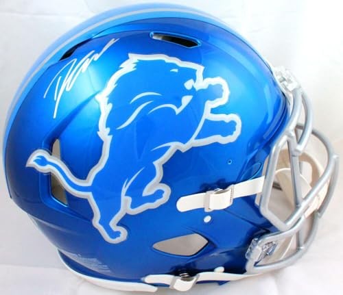 D'Andre Swift Autographed Detroit Lions Flash Speed Authentic Helmet