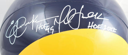 Marshall Faulk, Dickerson & Bettis Multi-Signed Rams Full Size Helmet