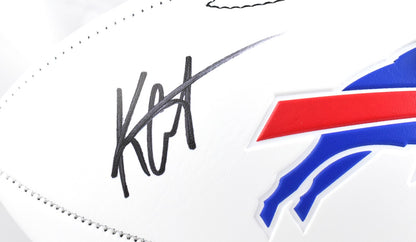 Keon Coleman Autographed Buffalo Bills Logo Football