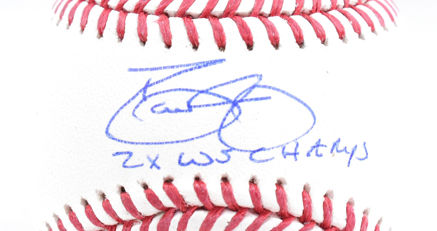 David Justice Autographed Rawlings Official Major League Baseball