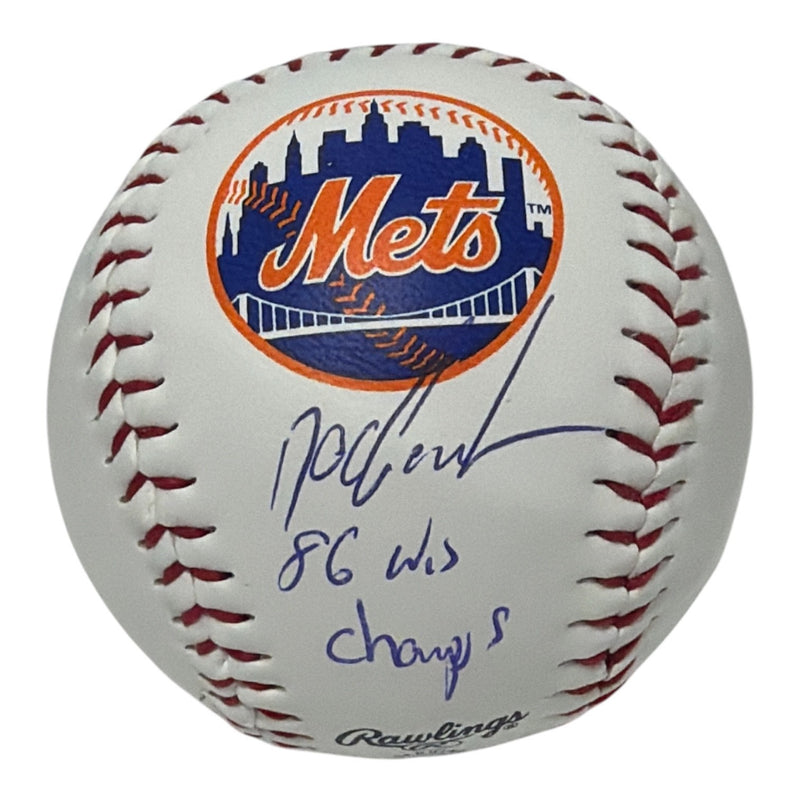 Dwight "Doc" Gooden Signed New York Mets Logo Baseball (86 WS Champs)