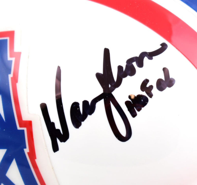Warren Moon Signed Houston Oilers Mini Helmet HOF 06 - Black
