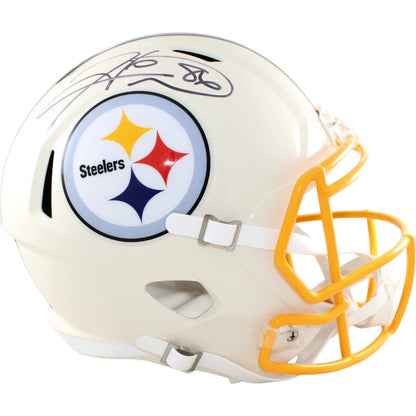 Hines Ward Signed Pittsburgh Steelers Full Size Replica Helmet Retro