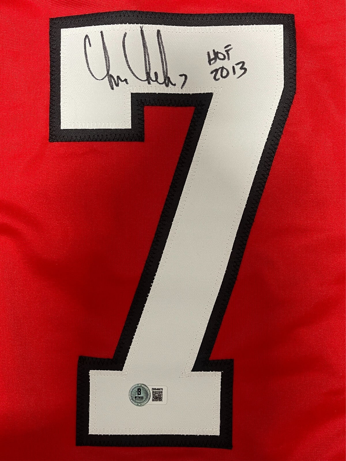 Chris Chelios Signed Chicago Custom Hockey Jersey (HOF 2013) BAS