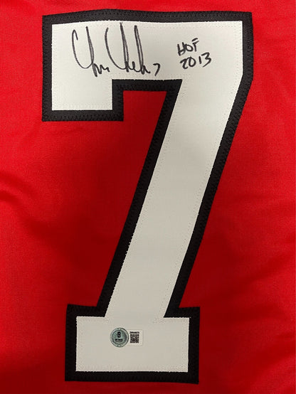 Chris Chelios Signed Chicago Custom Hockey Jersey (HOF 2013) BAS