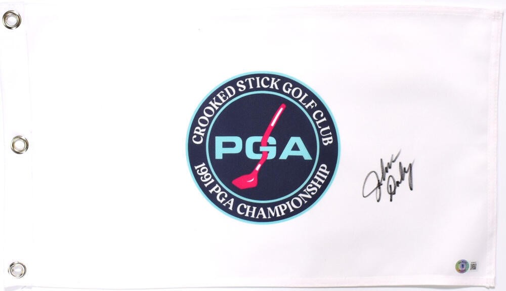 John Daly Signed 1991 PGA Championship Pin Flag