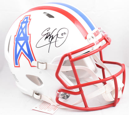 Eddie George Signed Houston Oilers Full Size Speed Authentic Helmet